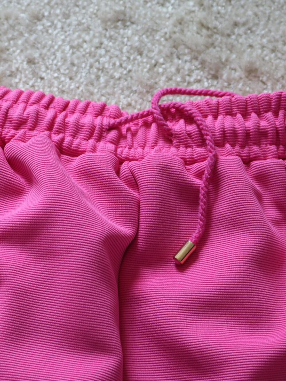 entro Bright Pink Athletic Drawstring Shorts - Picture 3 of 4